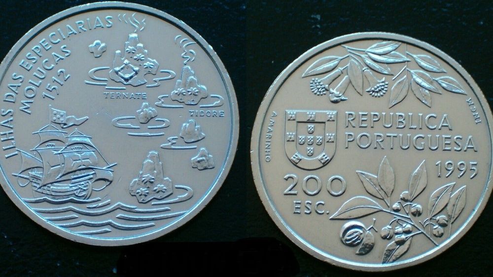 Moeda 200$00 - Molucas / 1995