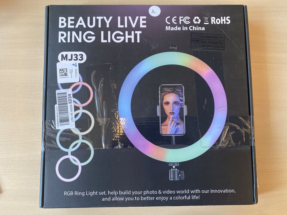 Beauty live ring light Lampa do selfie