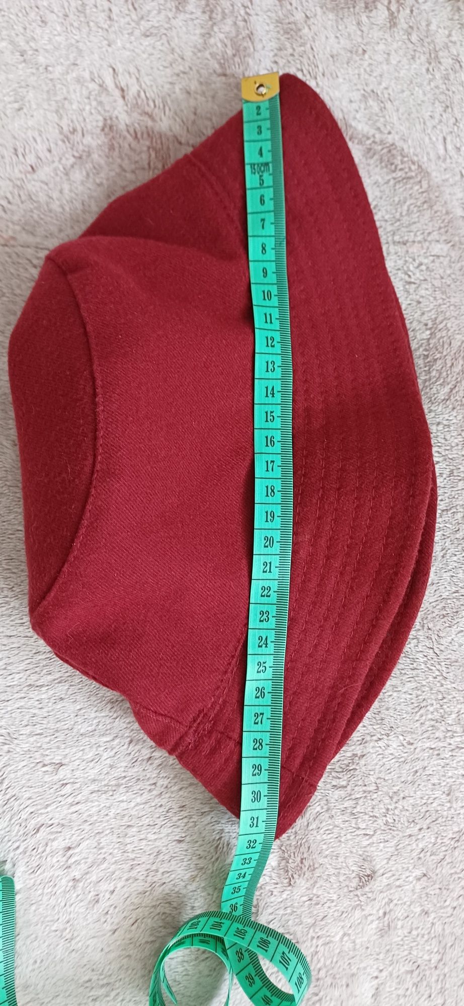 Kapelusz z kokardką bordowy M Reserved bucket hat