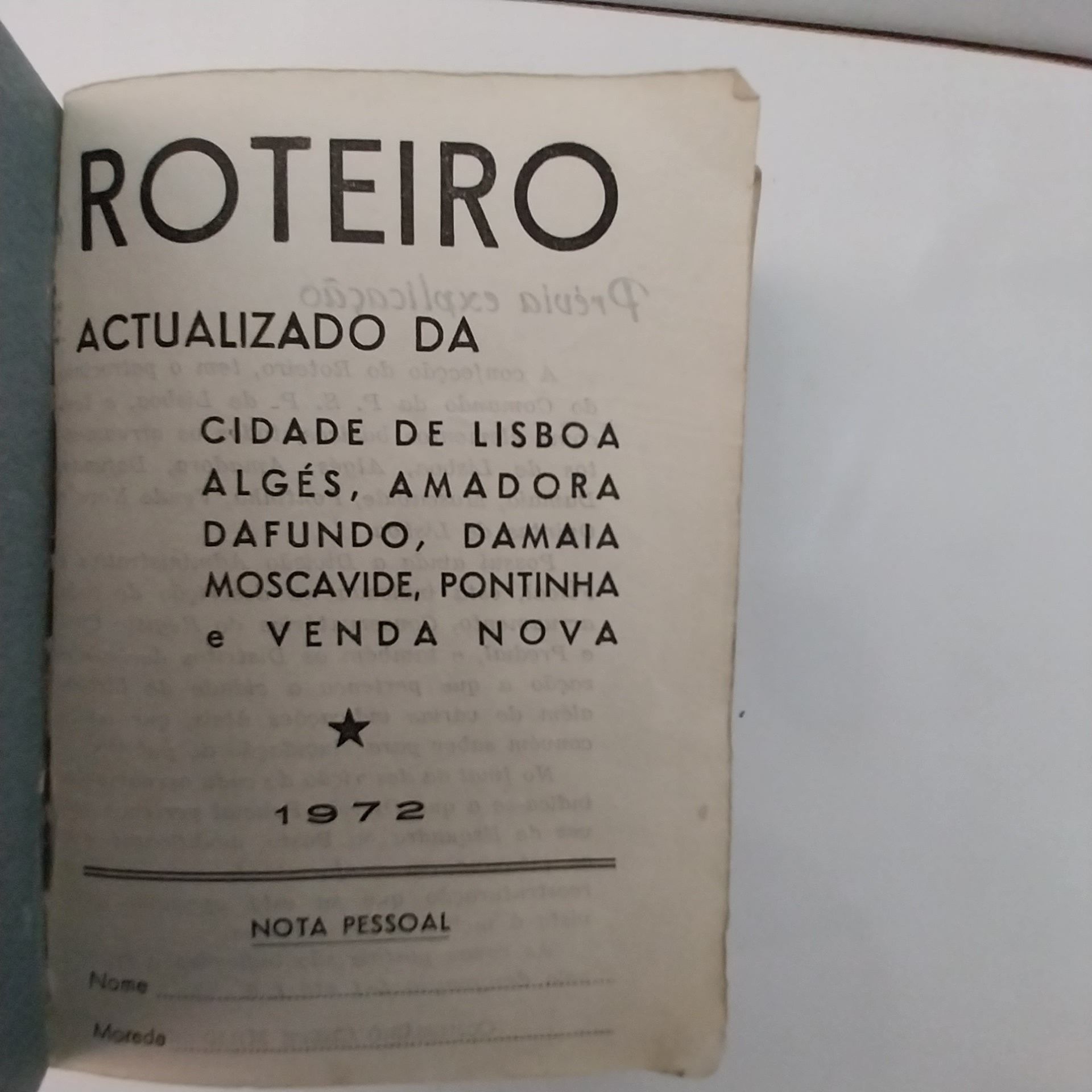 Roteiro de Lisboa 1972 (PSP) e outros a partir de