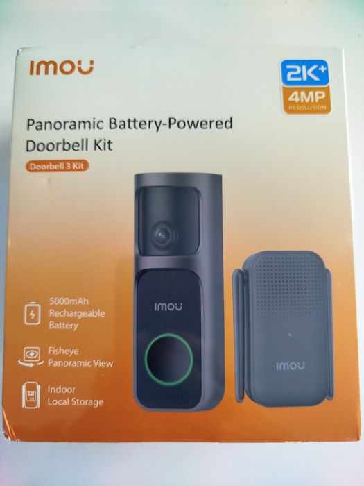 Акумуляторний WIFi домофон дверний дзвінок Imou 4mp
