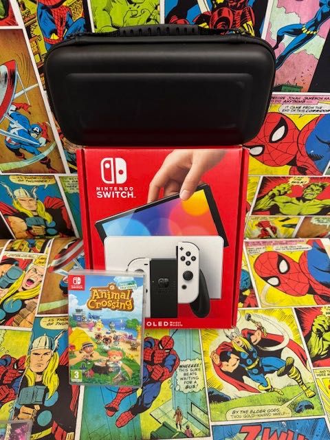 Nintendo Switch OLED Zestaw+ANIMAL CROSSING New Horizons Szczecin