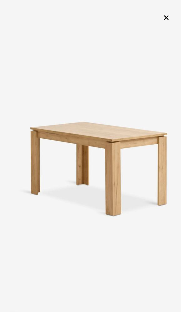 Mesa de jantar JYSK 80x140 carvalho