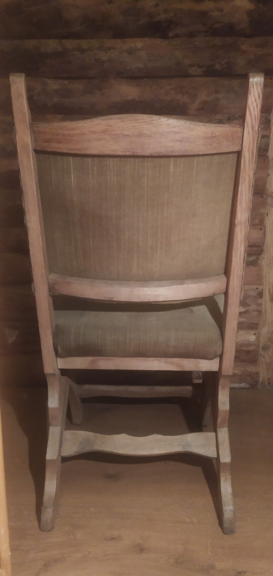 Krzesło drewniane stare fotel dębowy Vintage