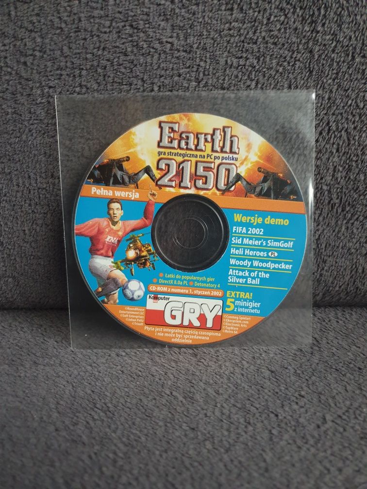 Gra PC Earth 2150 + wersje demo 5 innych gier, m.in. Fifa 2002