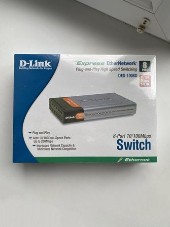 Коммутатор Switch D-LINK DES-1008D