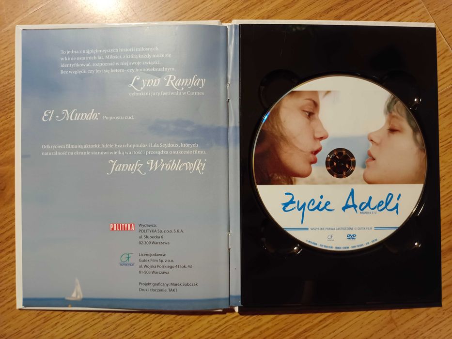 Życie Adeli (Lea Seydoux), Złota Palma, DVD stan nowy: lektor, napisy