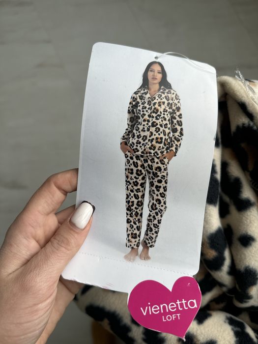 Жіноча тепла флісова піжама розмір 40(l), 42(xl)