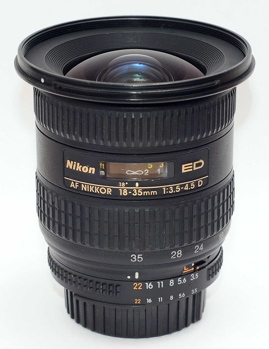 NIKON 18-35mm 1:3.5-4.5 D ED IF Aspherical AF NIKKOR объектив бленда