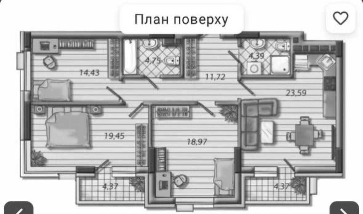 Продам 3-кімн. кв-ру 106 метрів ЖК Французький квартал 2 Печерськ