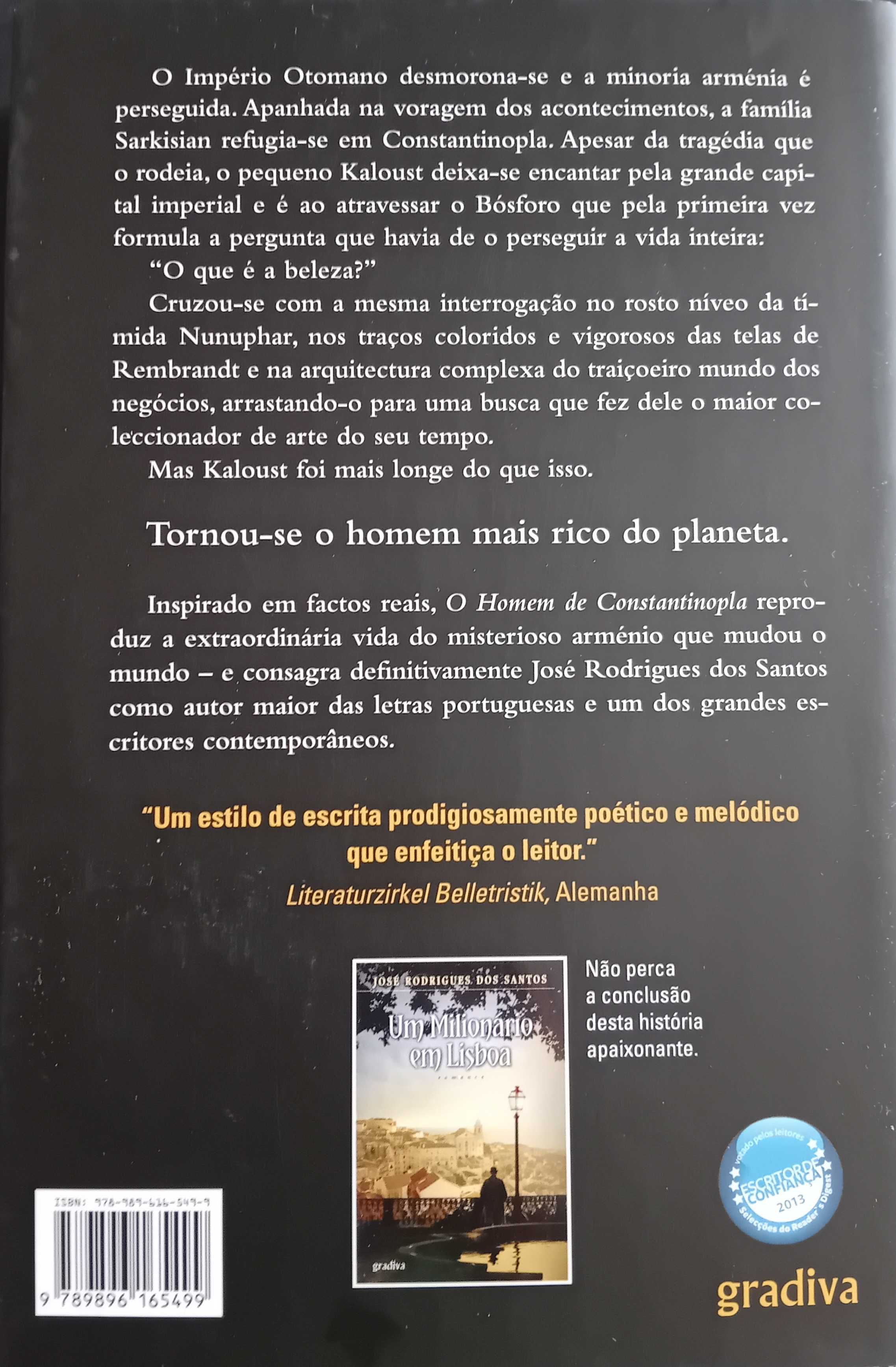 Livro "O Homem de Constantinopla"