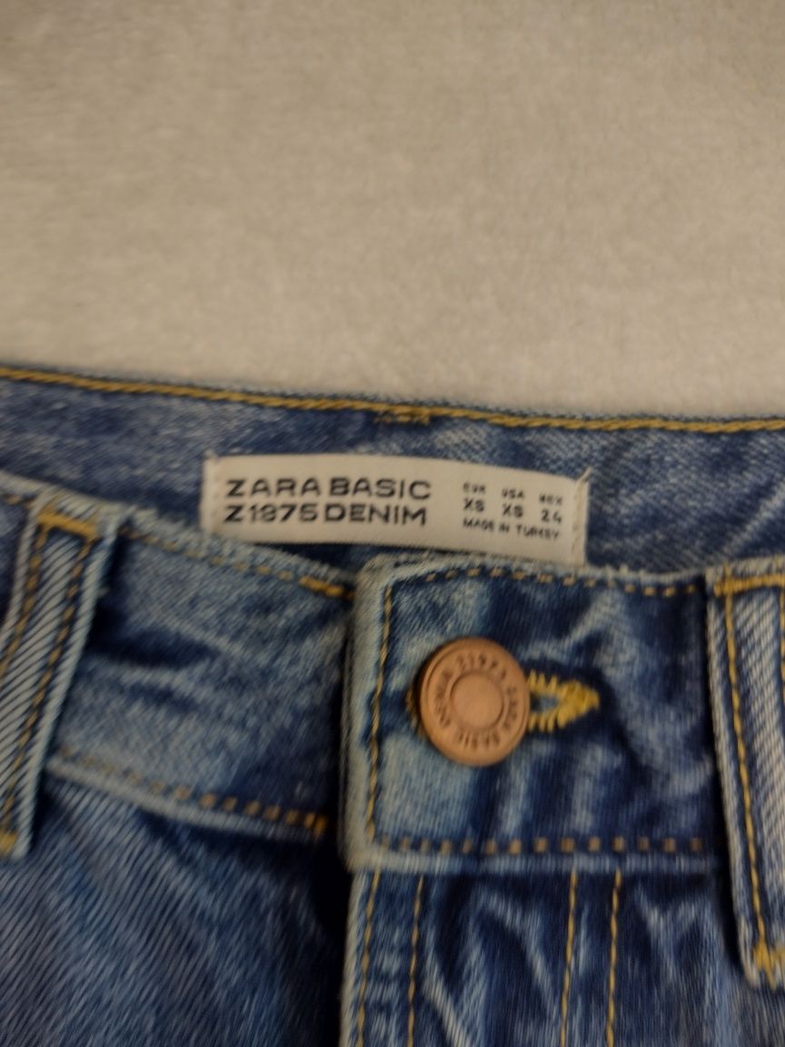 Mini jeansowa spódnica Zara XS