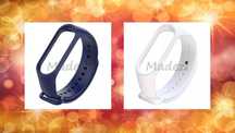 2 szt Opaska zamienna do Xiaomi mi band 4 i 3 Granatowa Biała