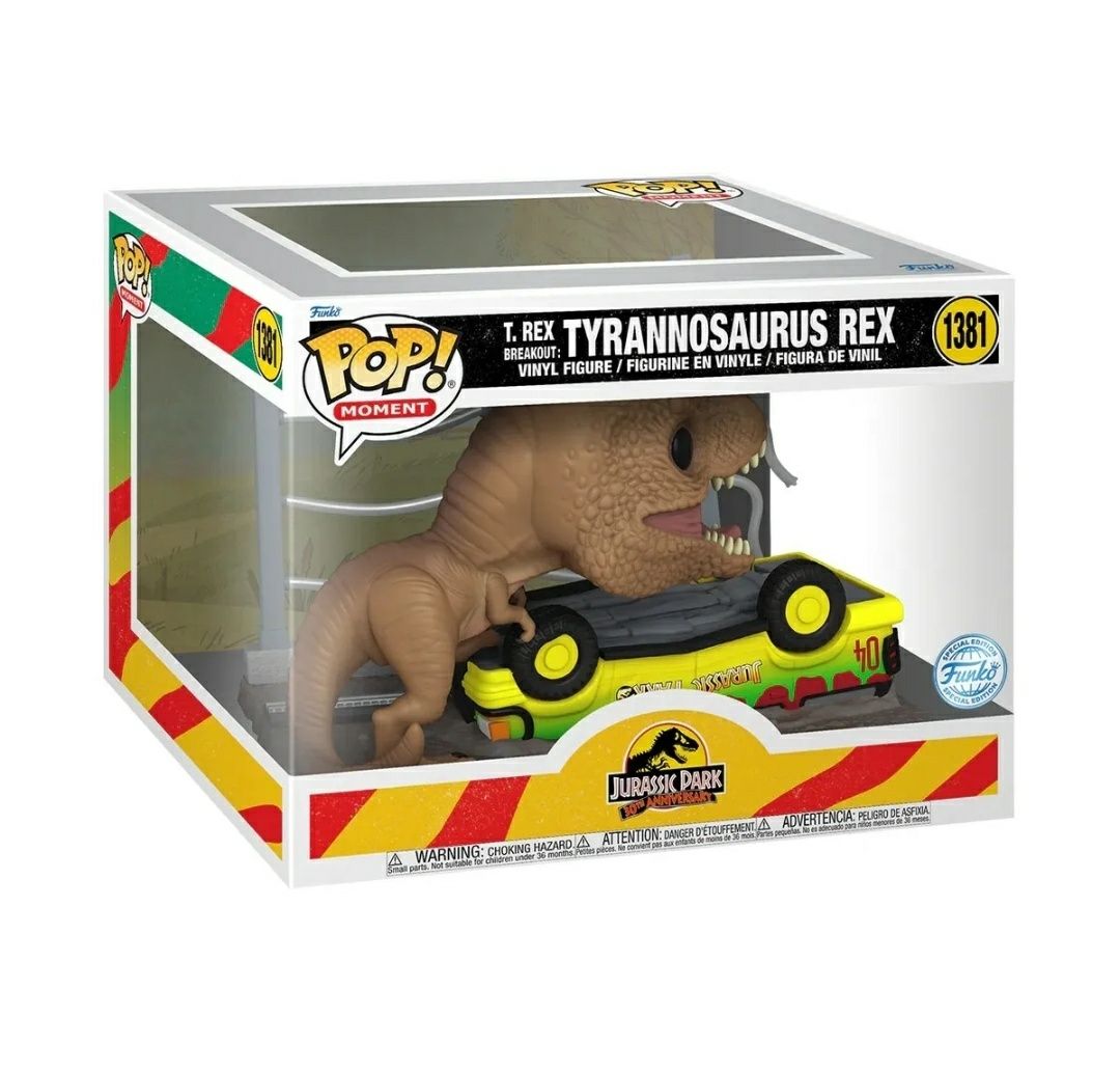 Figura Nova Funko Pop T-Rex Parque Jurássico Decoração