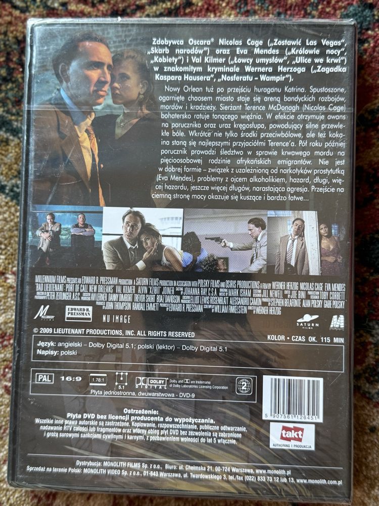 DVD “Zły porucznik: Miejsce akcji – Nowy Orlean”
