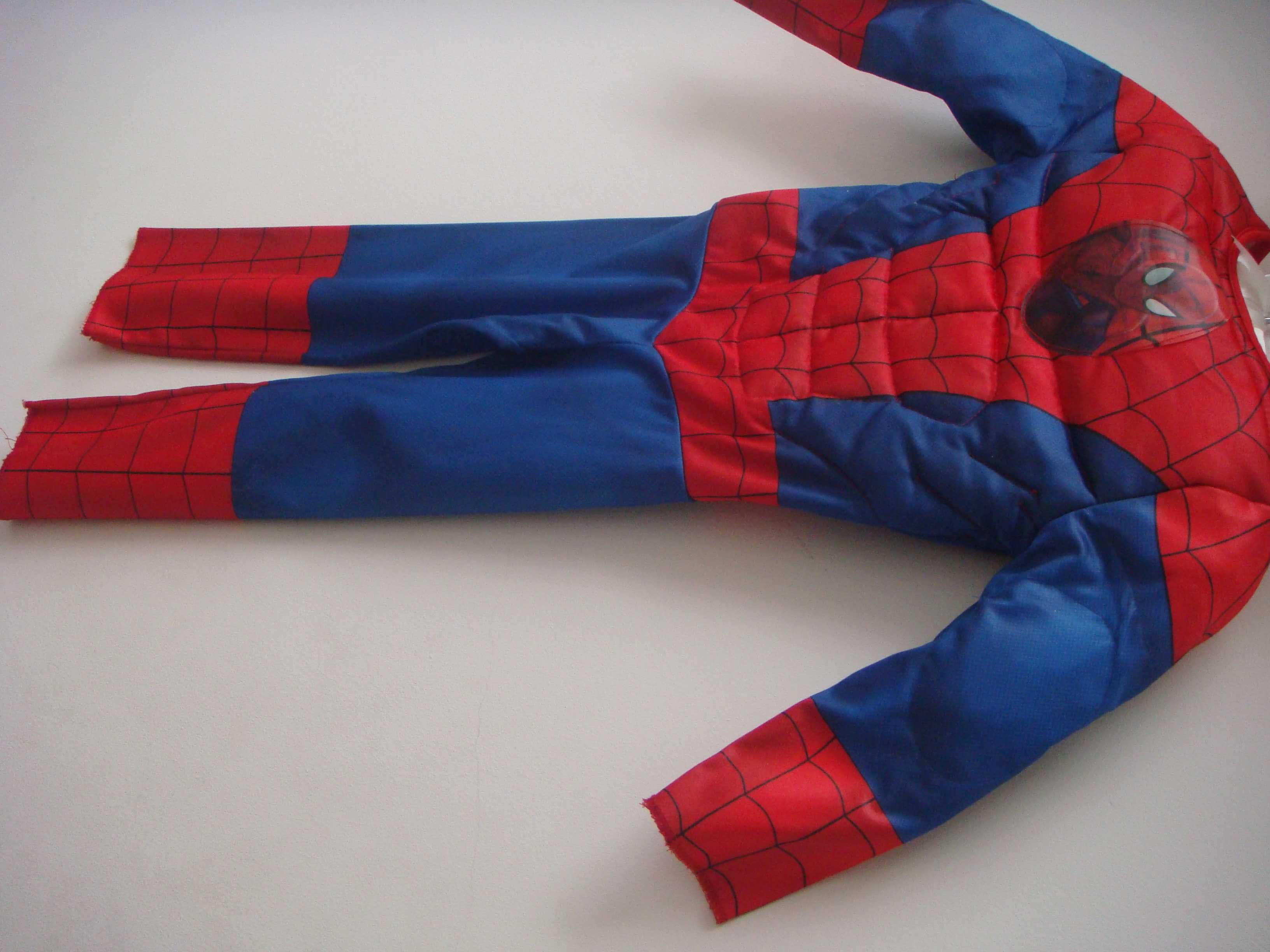 strój supermen spiderman efekt super mięśni + maska roz. 104