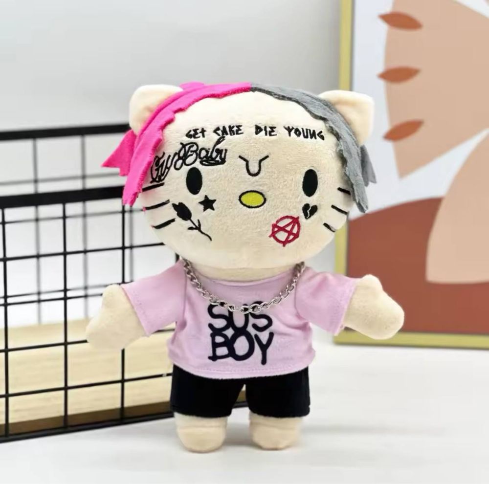 Мʼяка іграшка Hello Kitty Lil peep Playboi Cartil хелооу кітті ліл піп