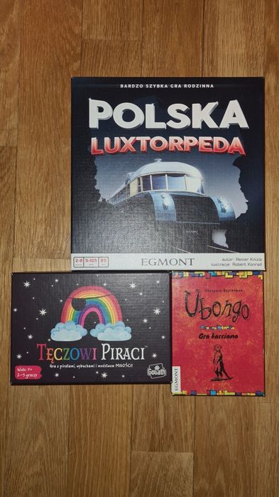 Gry: Ubongo karciana, Luxtorpeda i Tęczowi piraci karciana