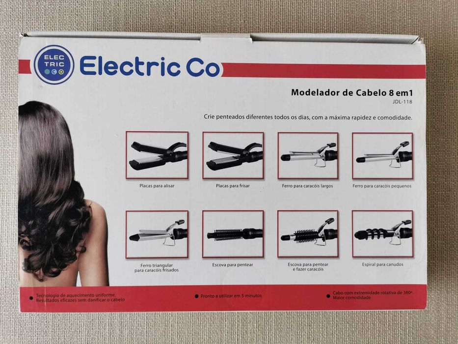 Modelador de cabelo 8 em 1