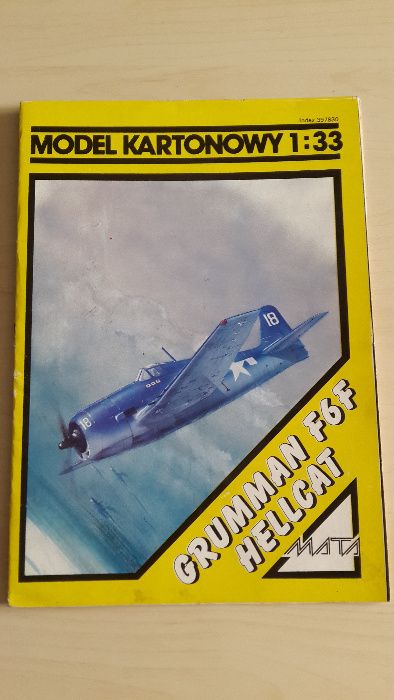 Model kartonowy Grumman F6F Hellcat i Curtiss 75 Hawk