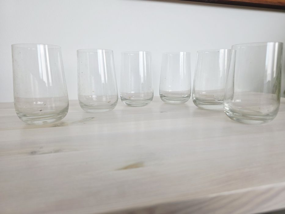 Szklanki vintage – komplet 6 sztuk