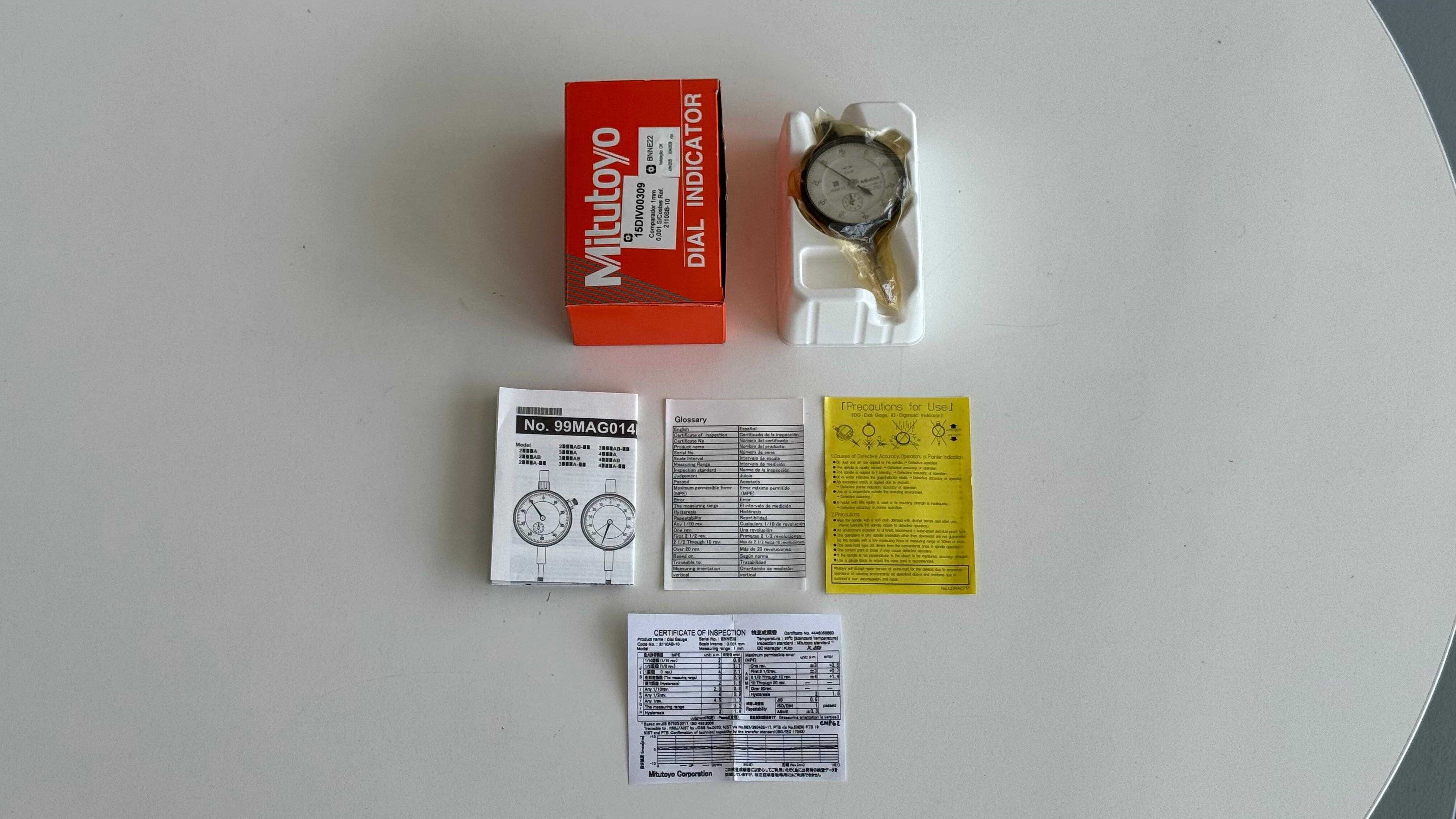 Mitutoyo 2110AB-10 – Comparador Analógico de Precisão