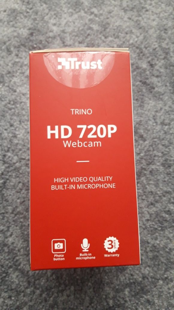 Kamera internetowa mikrofon Trust HD720P Webcam Trino jak nowa