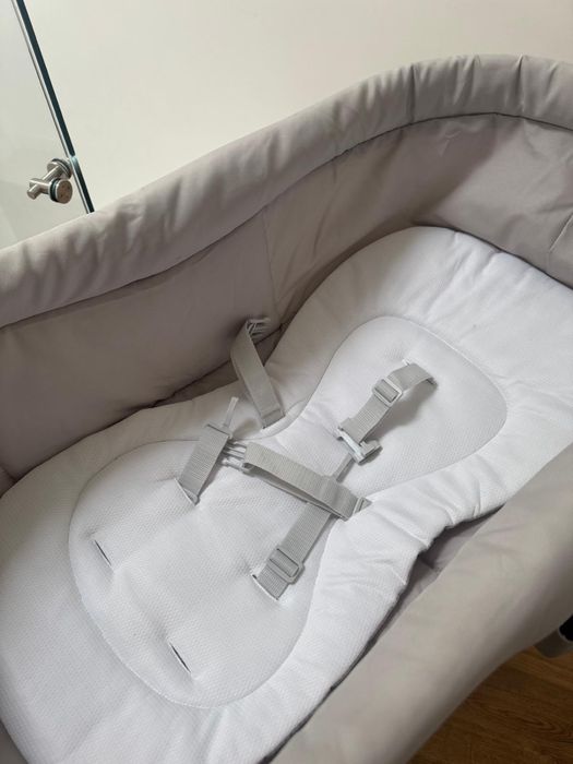 chicco baby hug 4w1 lozeczko na kolkach szare