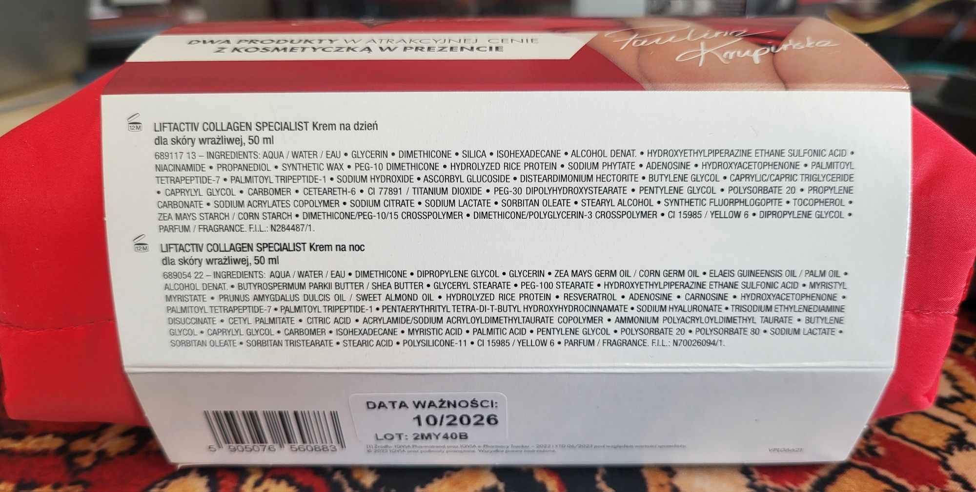 Zestaw Vichy Liftactiv Collagen Specialist + kosmetyczka