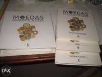 Coleção Completa Moedas Todo o Mundo(pasta+3livros)