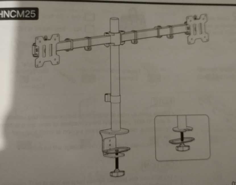 Uchwyt na monitor biurkowy Dual Huanuo