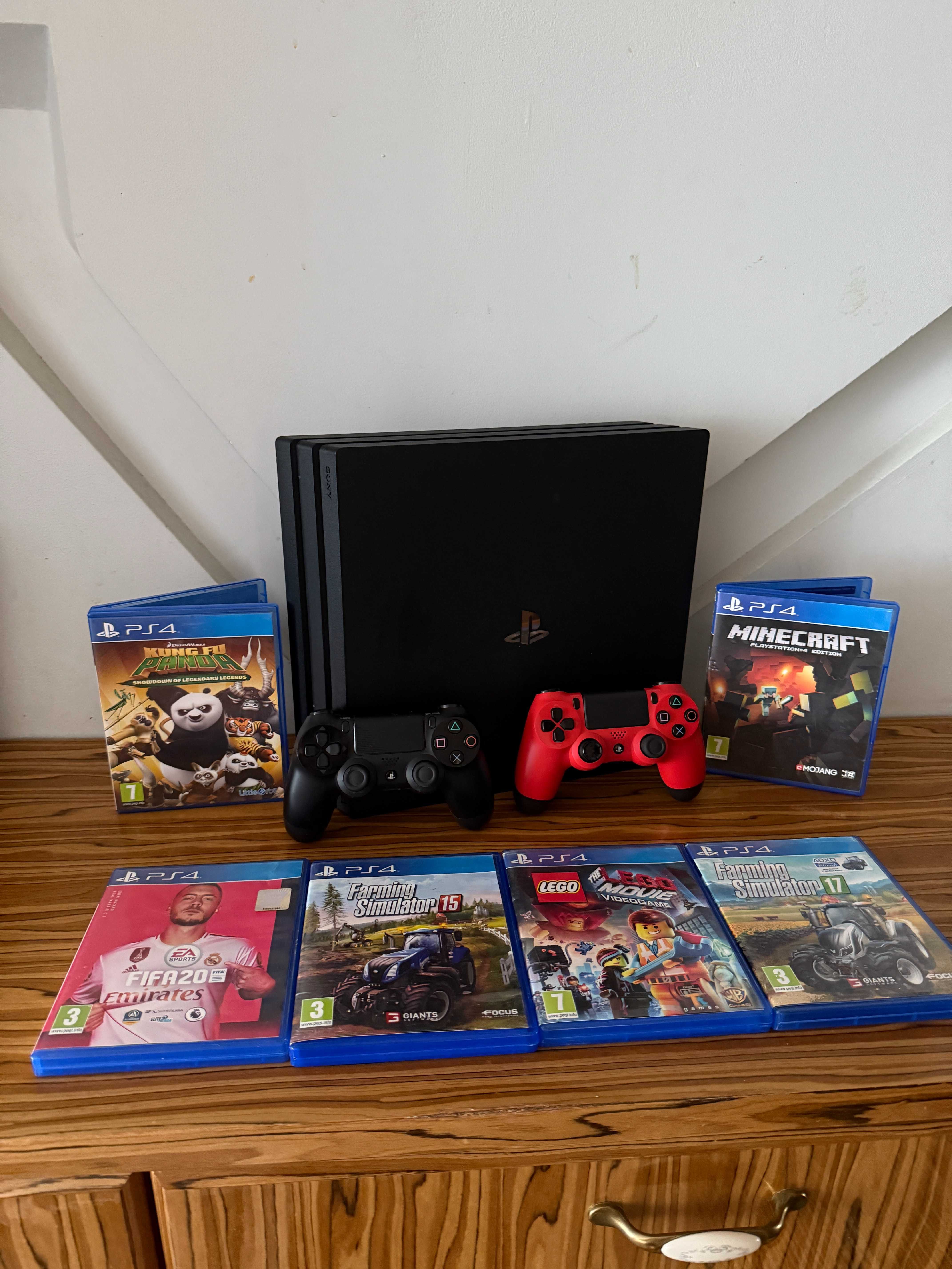 [PS4] Konsola PlayStation 4 Pro 1TB + 2 Pady + 6 Gier!