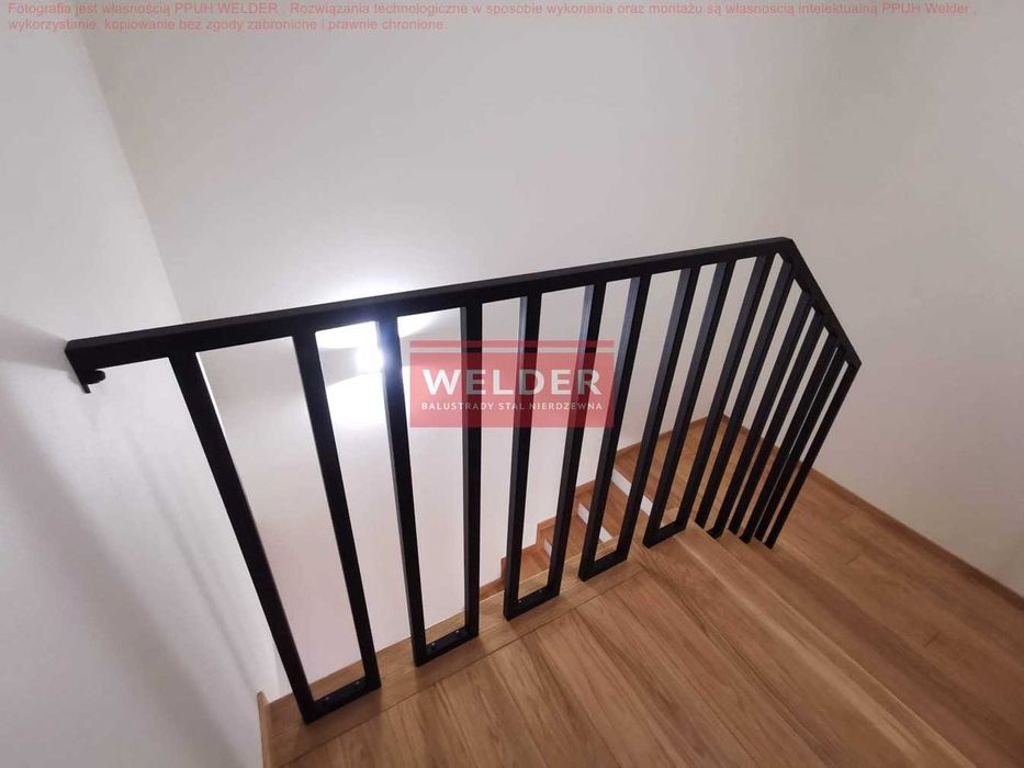 Balustrada Harfa francuska Balustrady Nierdzewne Szklane Malowane