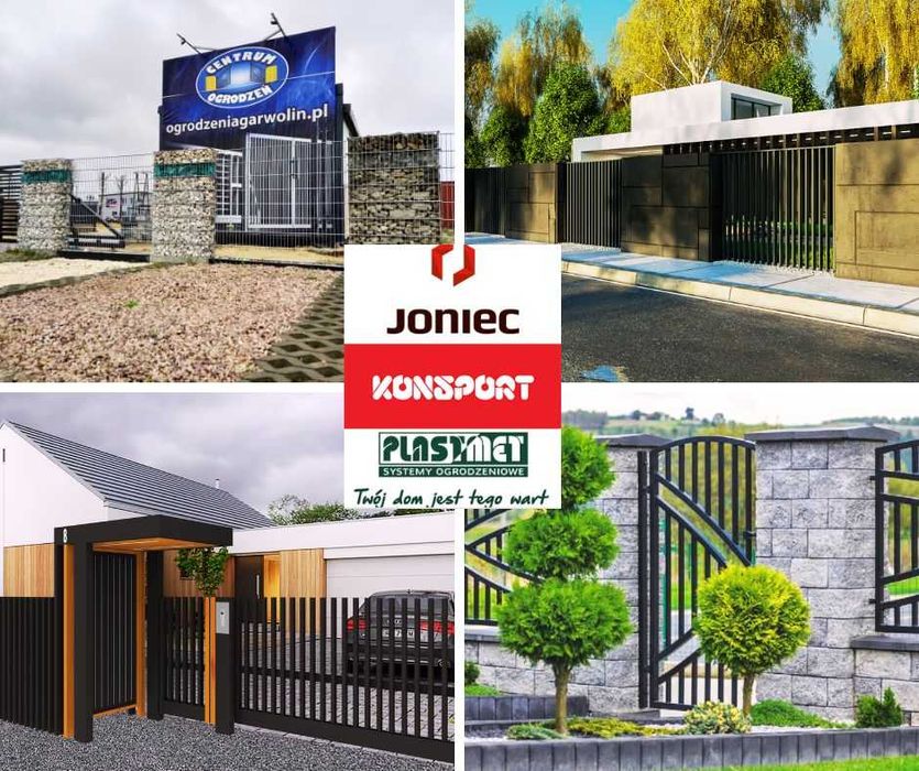 Joniec Horizon eco, bloczek, daszek, ogrodzenie modułowe, transport