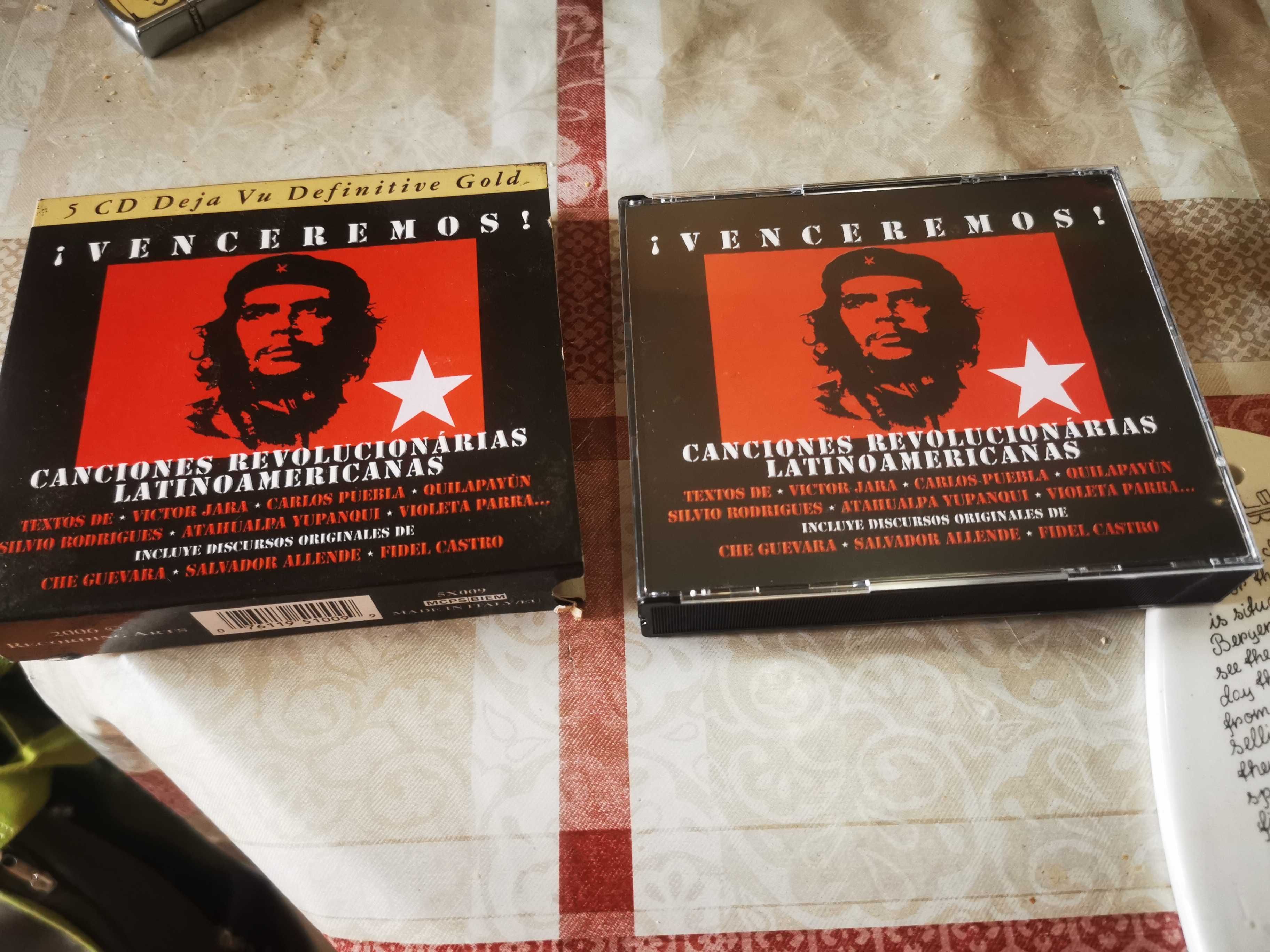 box de 5 CDs canções Revolucionarias Che Guevara e outros