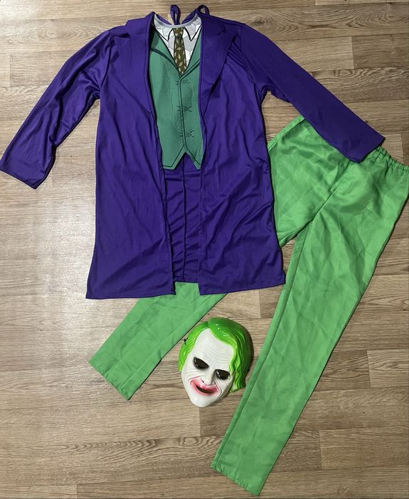 Костюм з маскою джокер 10-11-12 років на хелоуін хеловін