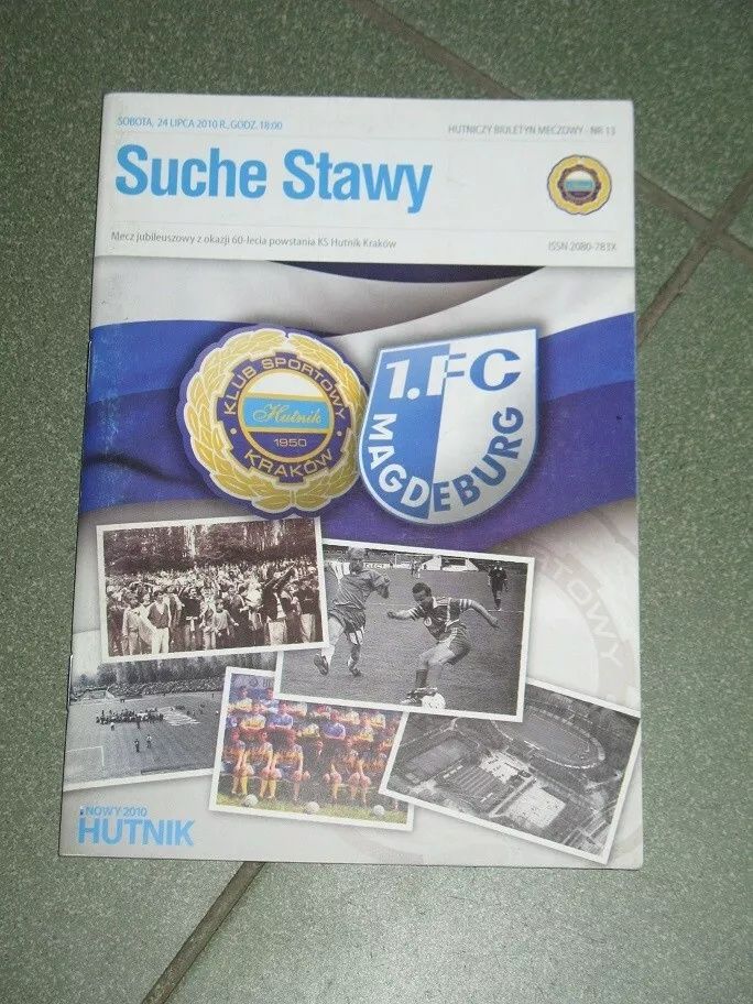 Program meczowy Hutnik Kraków - 1.FC Magdeburg