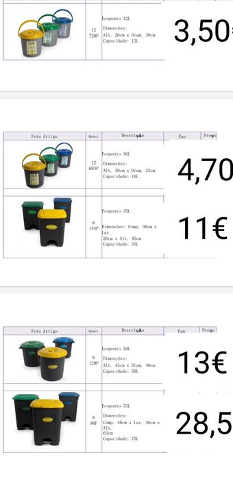 Ecoponto de 50 litros com tampa