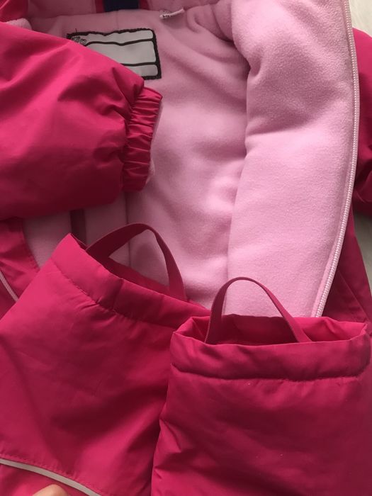 Kombinezon zimowy rożowy Lupilu 80 ciepły jak nowy