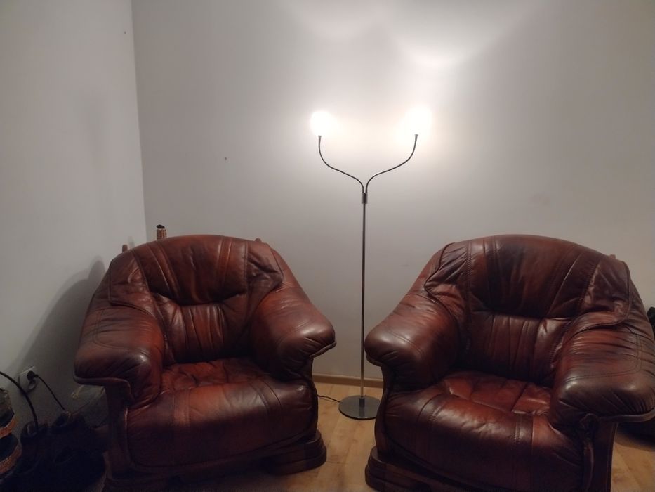 Meble skórzane w bardzo dobrym stanie