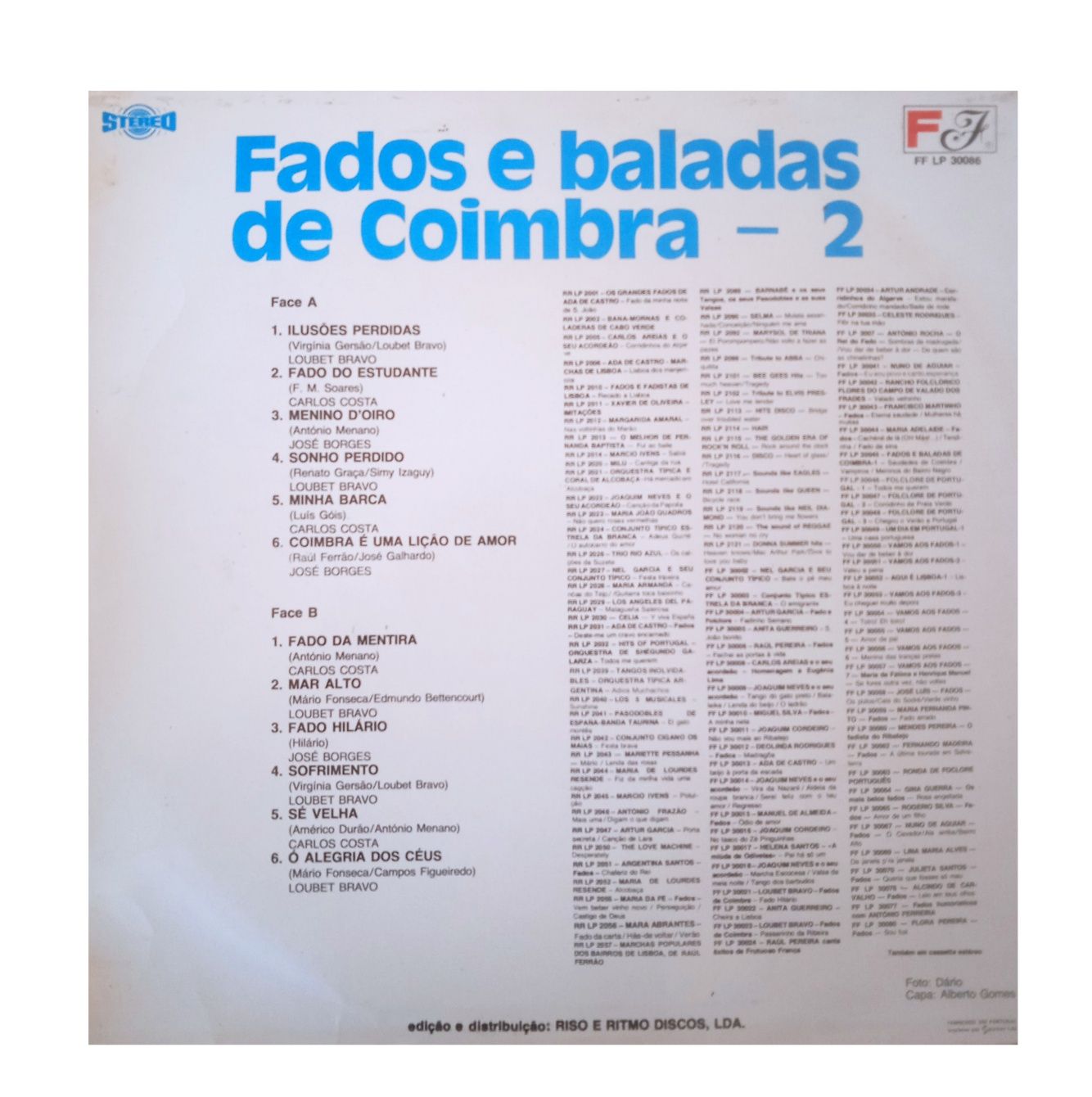 Trio Odemira - Disco de Ouro 
Disco de Vinil - LP