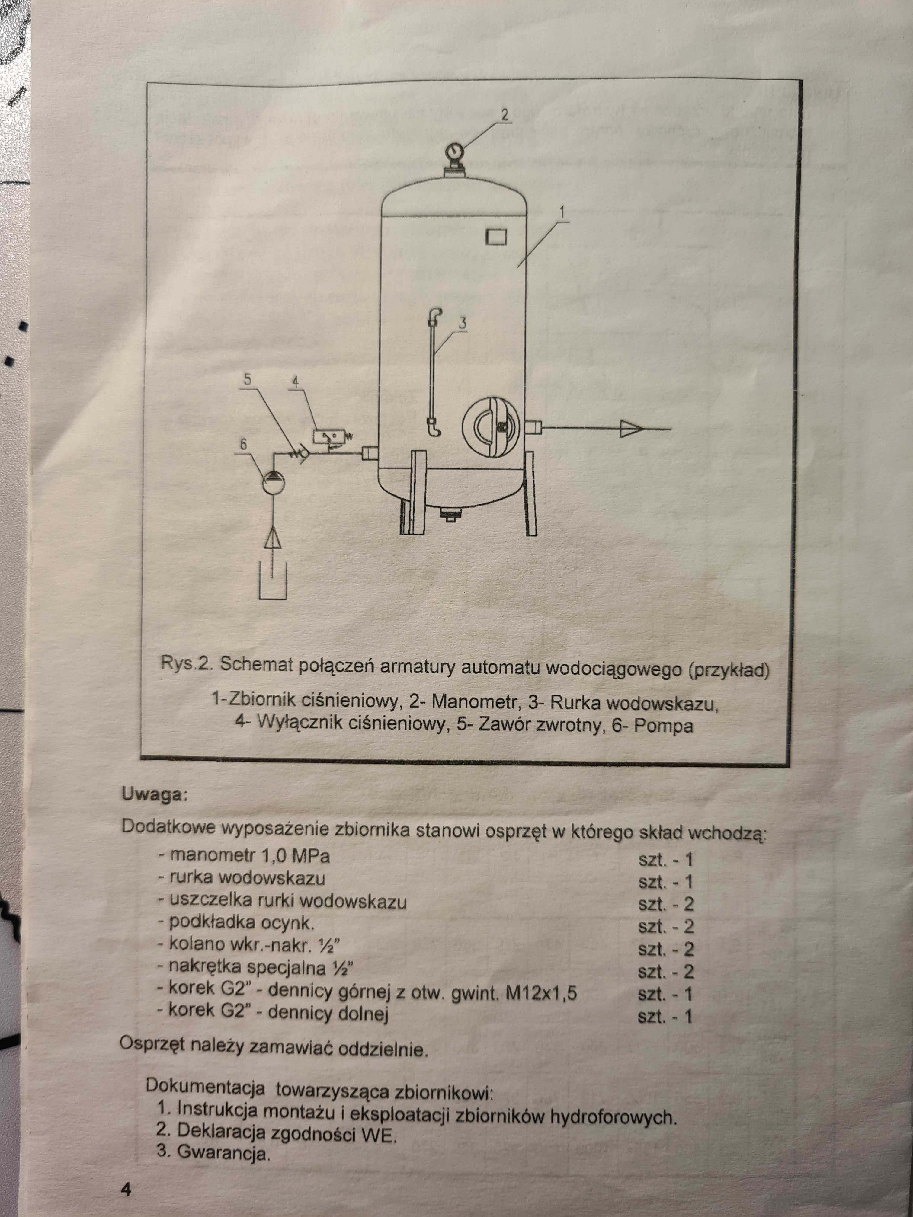 Zbiornik hydroforowy 300l Hydro Vacuum
