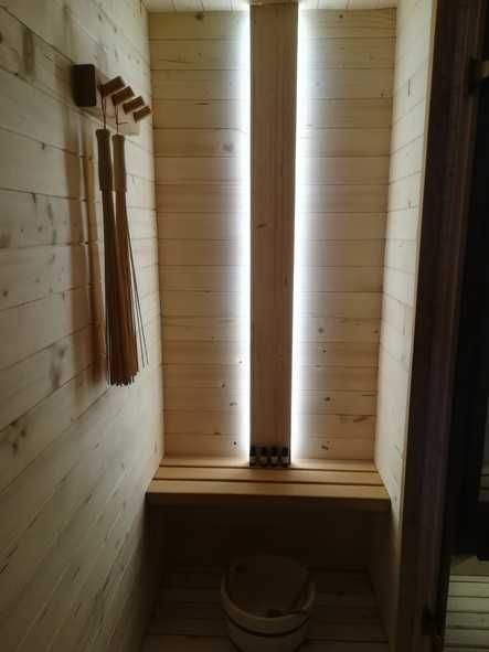 Sauna ogrodowa - sucha, ocieplana, przedsionek (gotowa do odbioru)