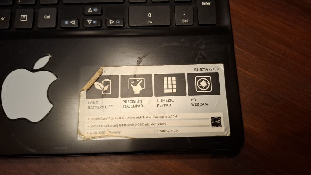 Portátil Acer Aspire E5-571G (i5 / 6 GB / 840M) – usado