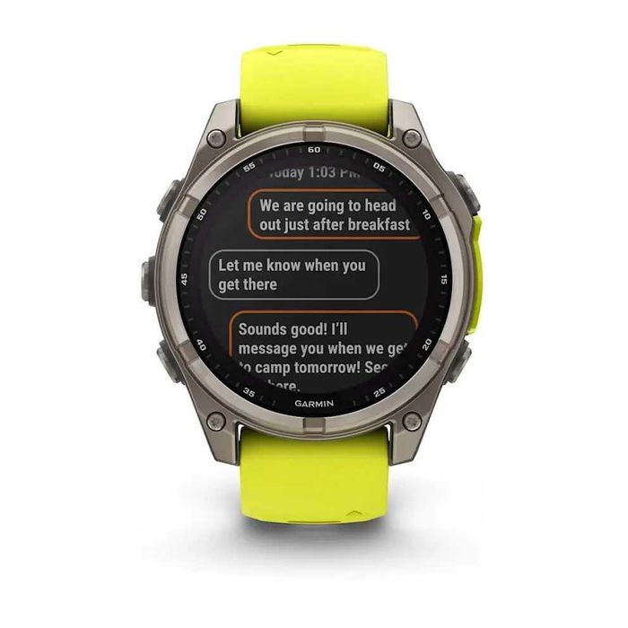 Garmin Fenix 8 47мм Sapphire Solar титан жовто-графітовий 010-02906-21