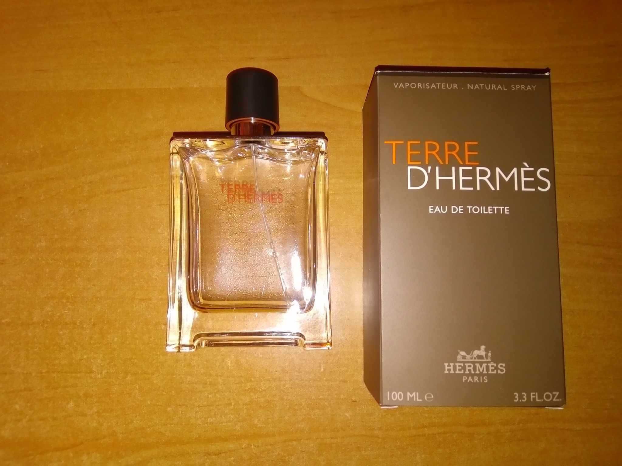 Terre D'Hermes Paris Eau De Toilette EDT 100ml pusty flakon pudełko