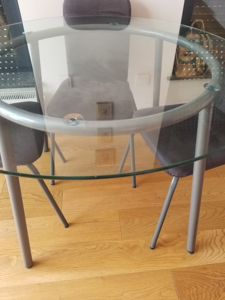 Stół szklany okrągły IKEA