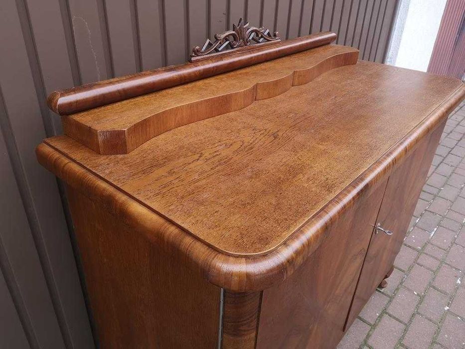 Komoda Pomocnik Orzech-Dąb Stara Antyk Po Renowacji.