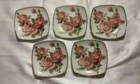 Набор десертных тарелок "Корейская роза" Letoile Design De Limoges