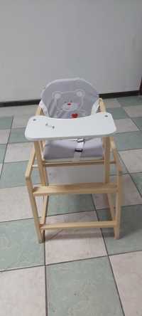 Krzeselko drewniane dla  niemowllaka